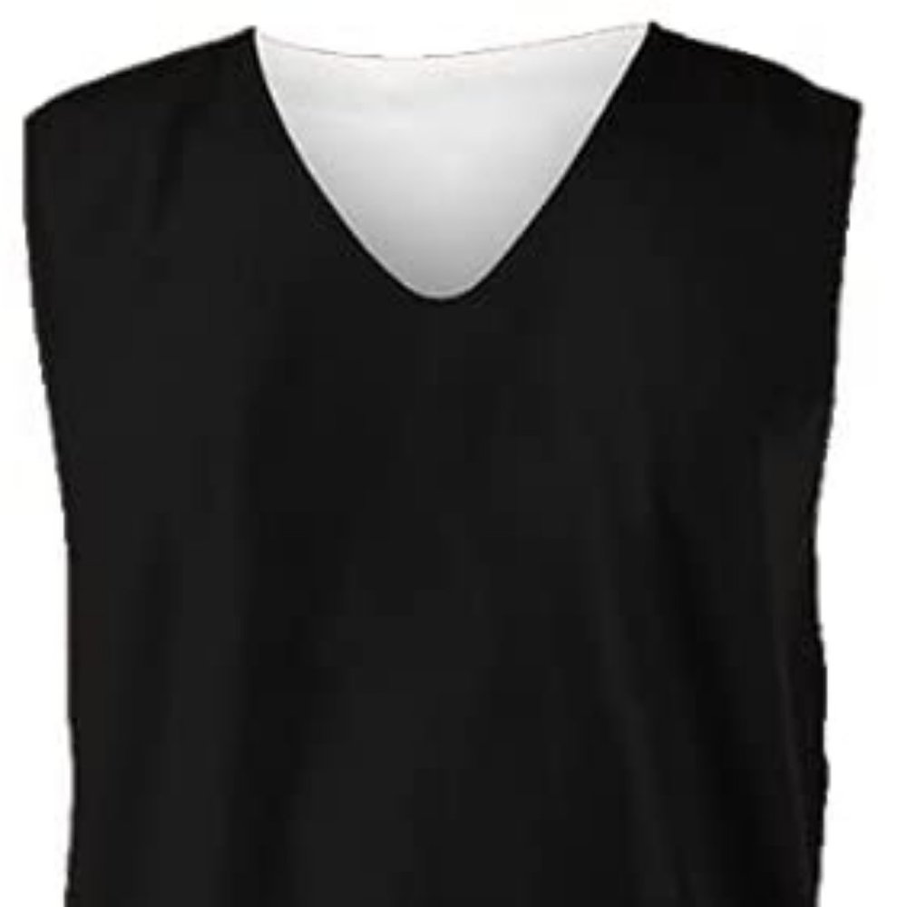 Alleson Athletic Reversible Muscle Jersey Size S Black/White NWoT